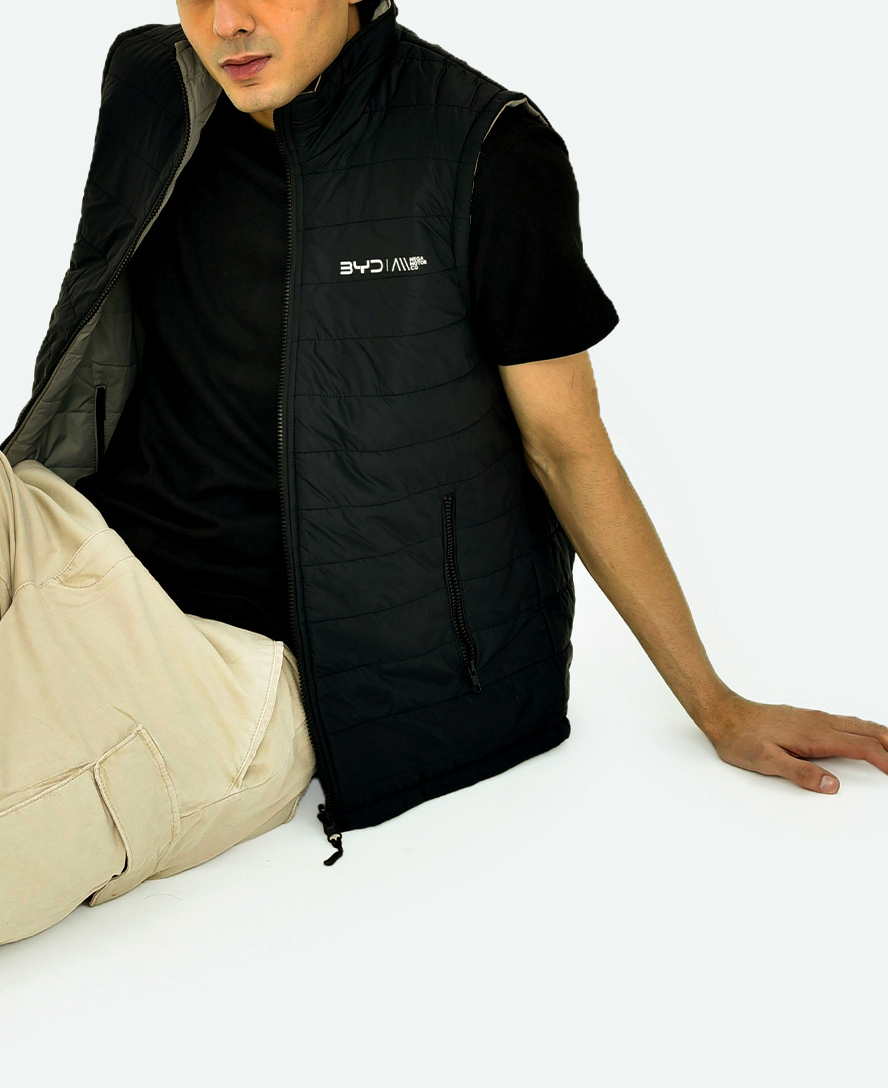 Men’s Sleeveless Puffer Jacket (without hood)